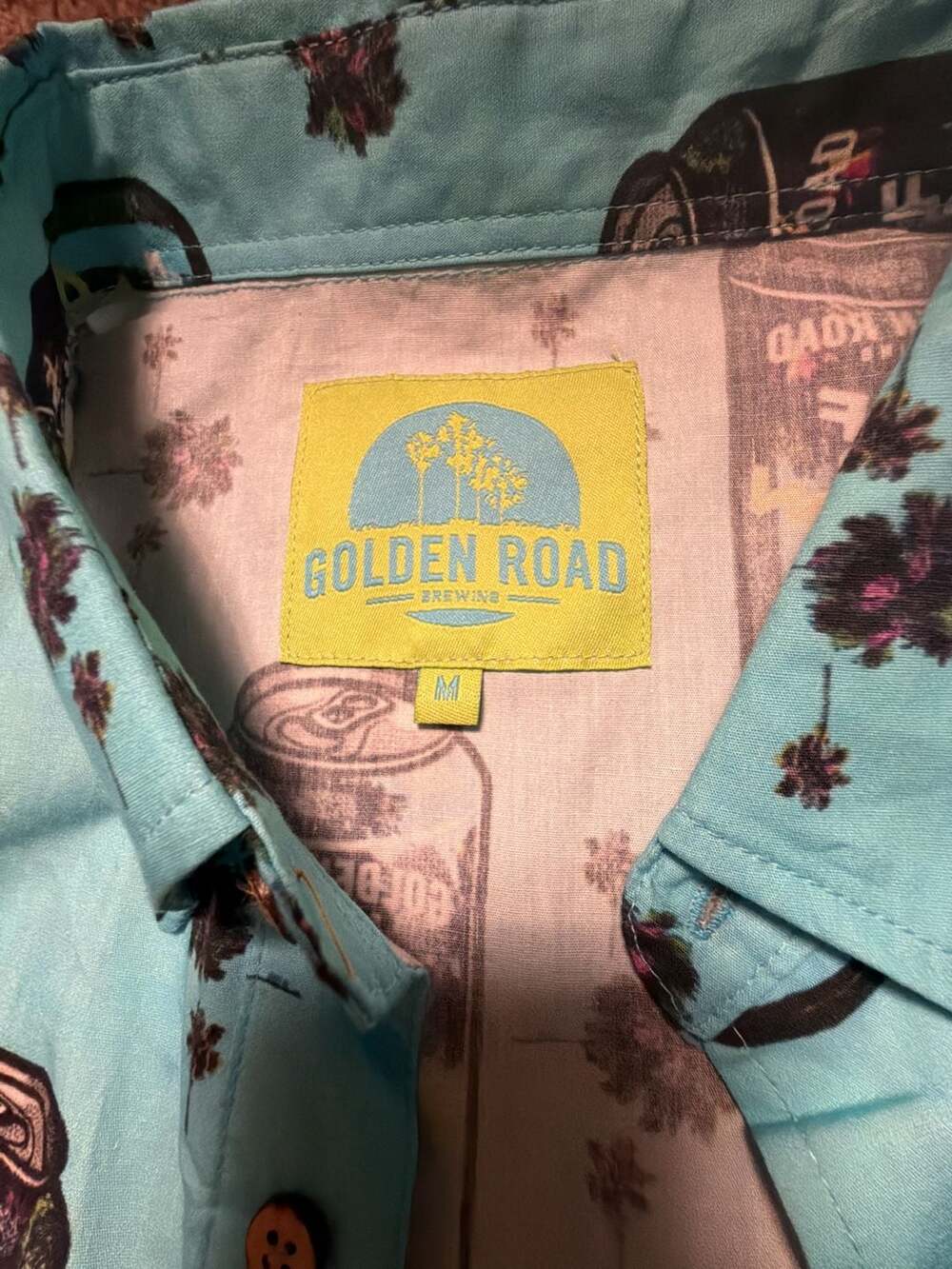 Golden Road Brewing Wolf Pup Beer All Over Print Hawaiian Aloha Camp Shirt